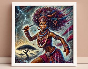 Oya, African Orisha Goddess of Wind, Storms, and Transformation
