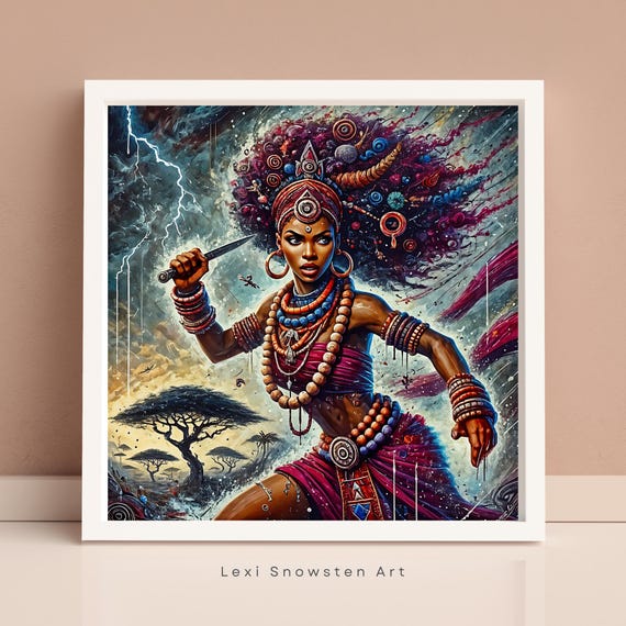 Oya, African Orisha Goddess of Wind, Storms, and Transformation