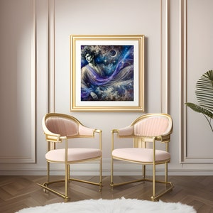 Morpheus, Digital Art Print - Greek God of Dreams, Artwork in an Impressionist Abstract Style ...