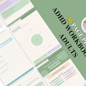 AuDHD Burnout Recovery Workbook Printable | Nervous System Reset for Autistic ADHD Adults | Shame-Free Mental Health Journal PDF |