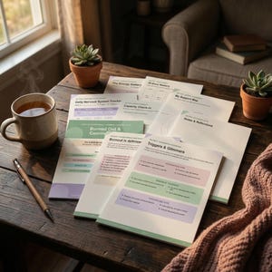 AuDHD Burnout Recovery Workbook Printable | Nervous System Reset for Autistic ADHD Adults | Shame-Free Mental Health Journal PDF |