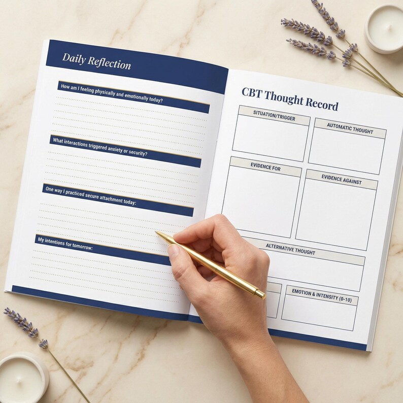 Attachment Style Planner Printable | Relationship Healing Workbook PDF ...
