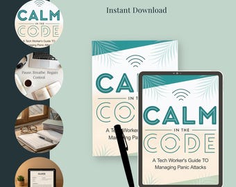 Printable Anxiety Journal PDF for Tech Professionals – Self-Help Wellness Workbook