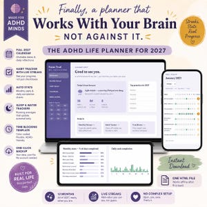 Focus Trail 2027 ADHD Planner | AuDHD Digital Life Planner — Habit Tracker & Time Blocking Web App | No Sheets Needed