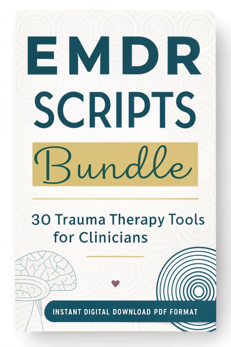 EMDR Therapy Tools Bundle | 8-phase Trauma Therapy Workbook EMDR ...