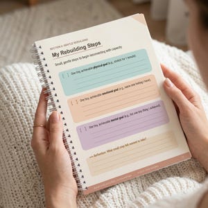 AuDHD Burnout Recovery Workbook Printable | Nervous System Reset for Autistic ADHD Adults | Shame-Free Mental Health Journal PDF |