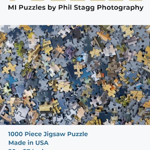 Lighthouses of Michigan - 1000 Piece Jigsaw Puzzle - MI Puzzles by Phil ...