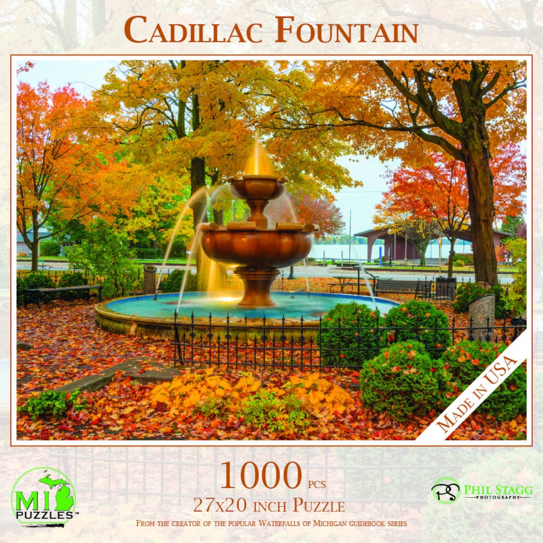 Cadillac Fountain - 1000 Piece Jigsaw Puzzle - MI Puzzles by Phil Stagg ...