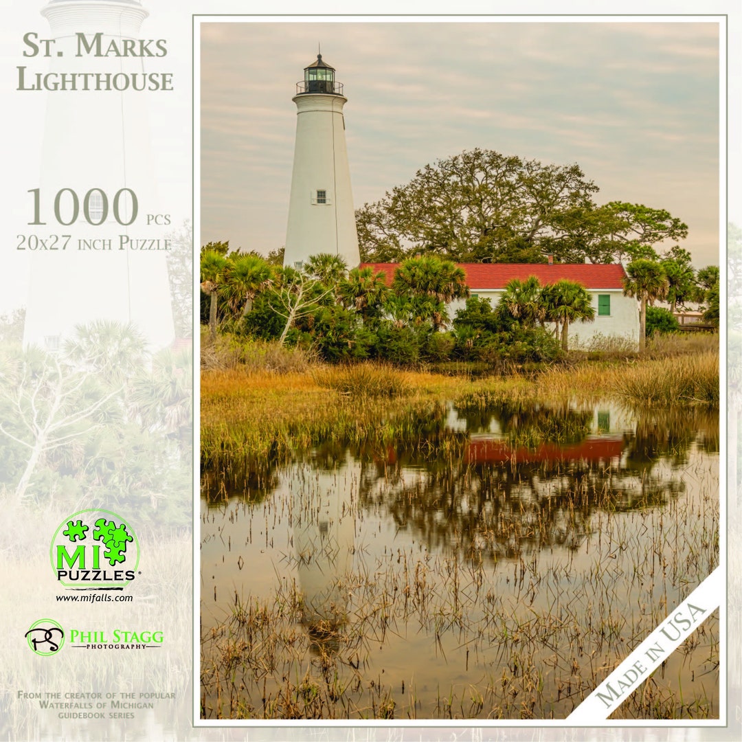 St. Marks Lighthouse - 1000 Piece Jigsaw Puzzle - MI Puzzles by Phil ...
