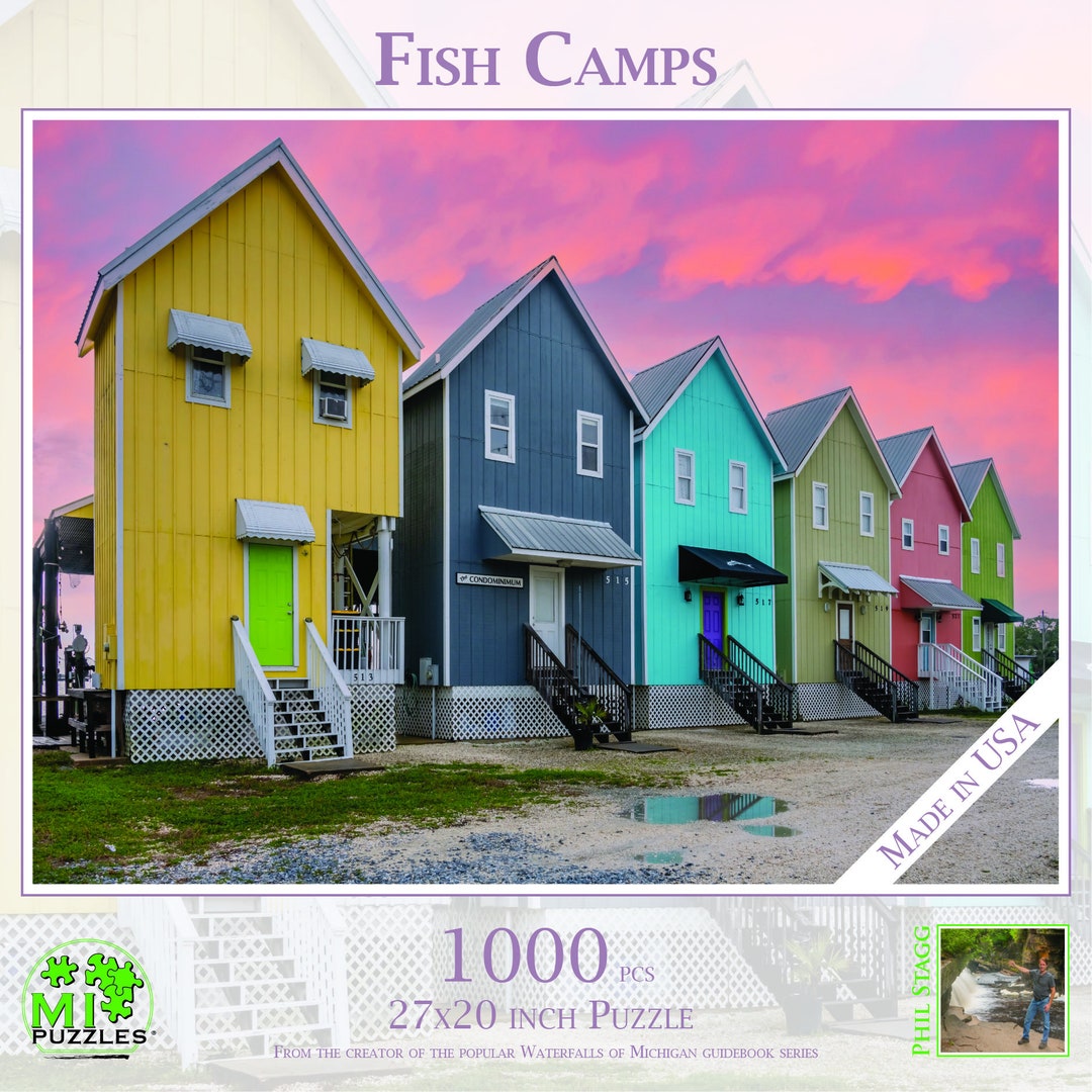 Fish Camps - 1000 Piece Jigsaw Puzzle - MI Puzzles by Phil Stagg ...