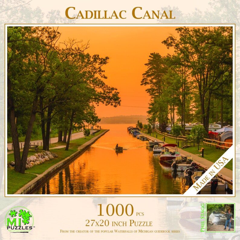 Cadillac Canal - 1000 Piece Jigsaw Puzzle - MI Puzzles by Phil Stagg ...
