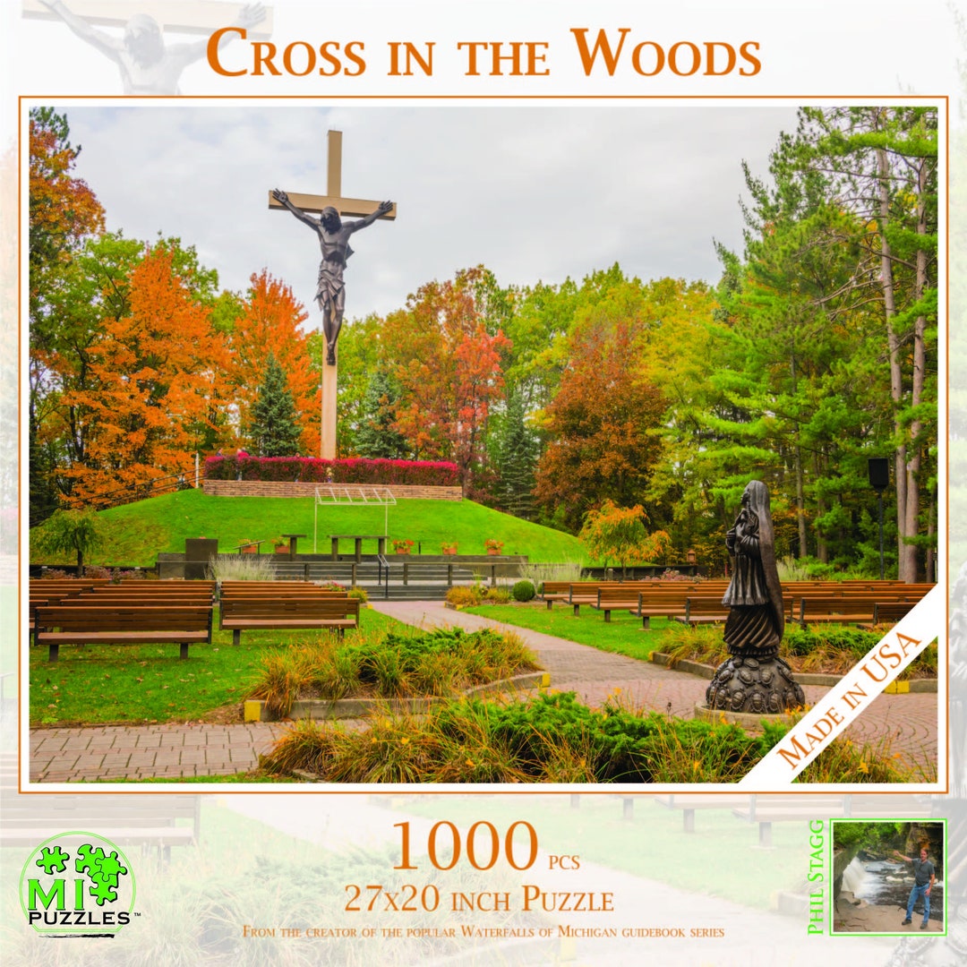 Cross in the Woods - 1000 Piece Jigsaw Puzzle - MI Puzzles by Phil ...