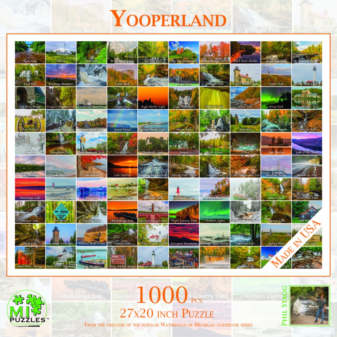 Yooperland - 1000 Piece Jigsaw Puzzle - MI Puzzles by Phil Stagg ...