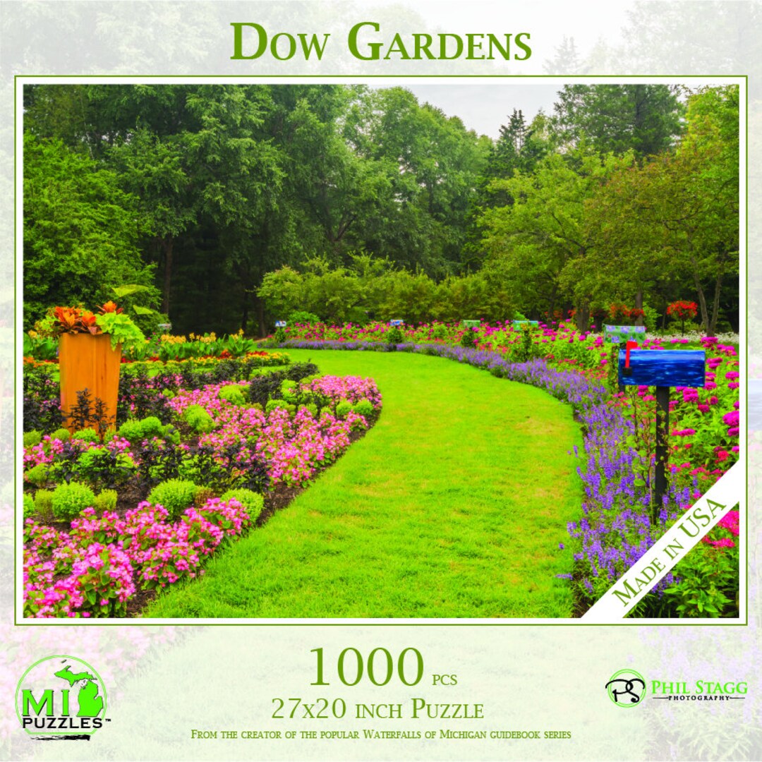 Dow Gardens - 1000 Piece Jigsaw Puzzle - MI Puzzles by Phil Stagg ...