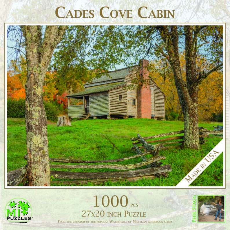Cades Cove Cabin - 1000 Piece Jigsaw Puzzle - MI Puzzles by Phil Stagg ...