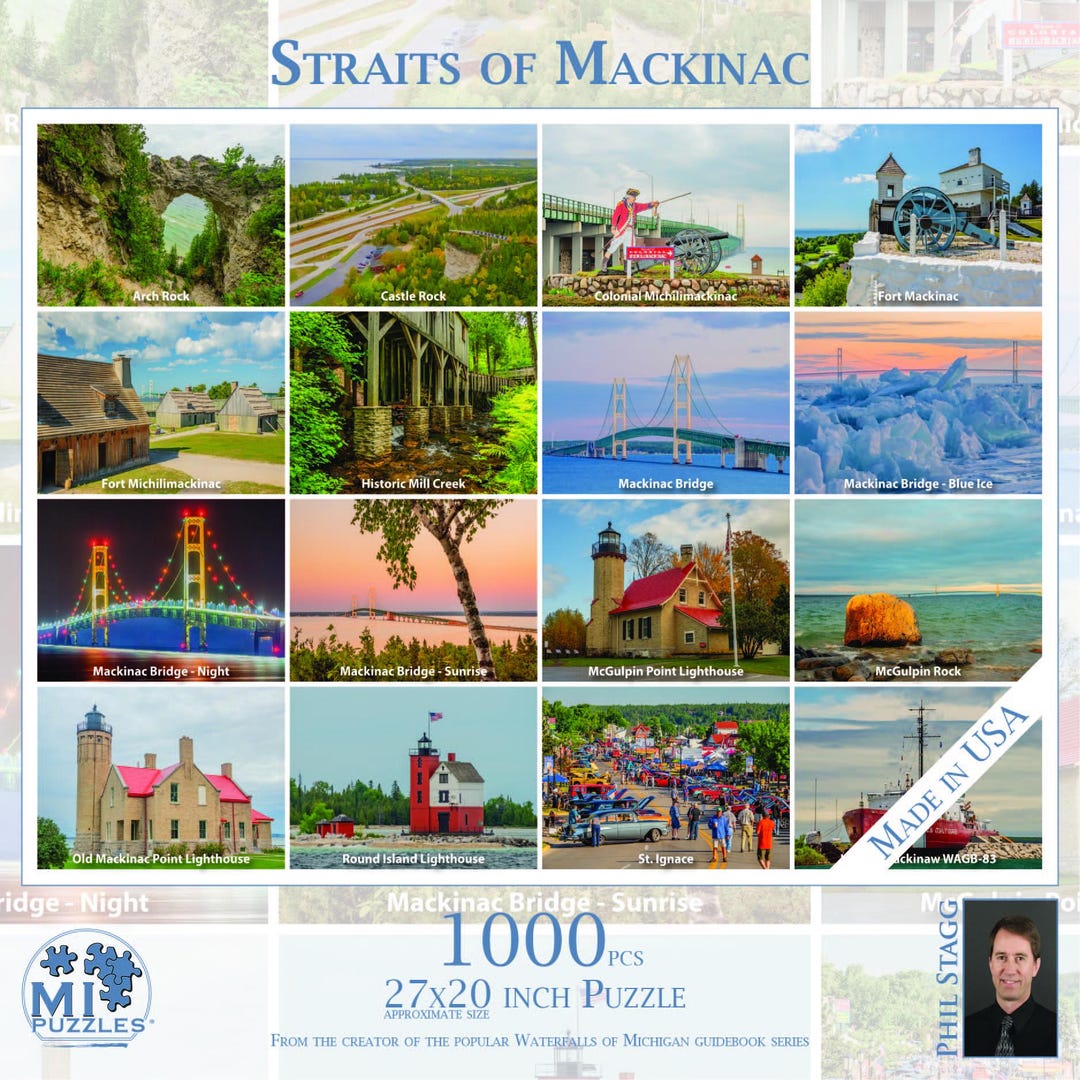 Straits of Mackinac - 1000 Piece Jigsaw Puzzle - MI Puzzles by Phil ...