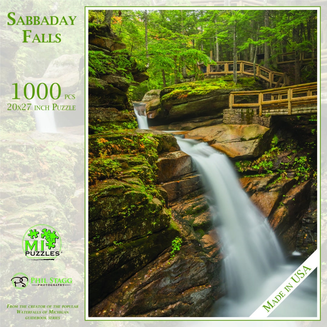 Sabbaday Falls - 1000 Piece Jigsaw Puzzle - MI Puzzles by Phil Stagg ...