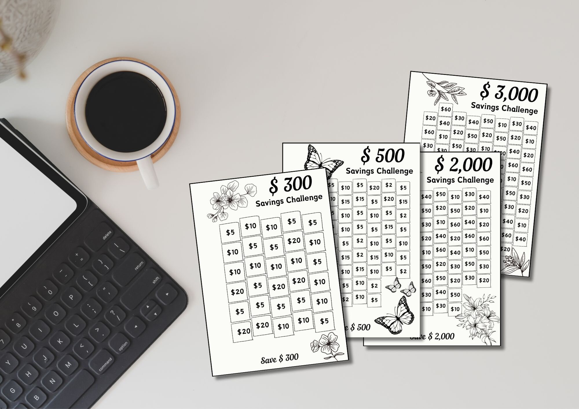 Savings Challenge Printable Savings Challenge Bundle A6 Etsy Savings Challenge Printable Savings Challenge Bundle A6 Etsy
