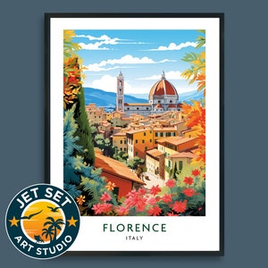 Florence Italy Travel Print Poster Wall Art Framed Unframed Canvas Travel Gift