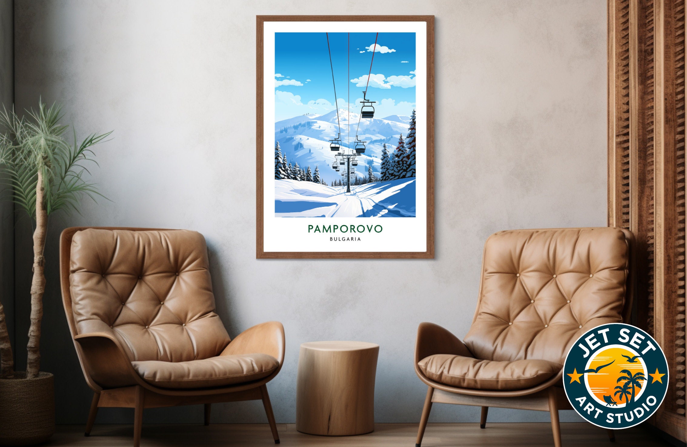 Discover Affiche De Pamporovo Bulgarie Ski