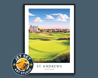 セントアンドリュースオールドコース17番ホールゴルフアートプリント