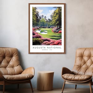 Augusta National Golf Course Poster Print Wall Art Framed Unframed ...