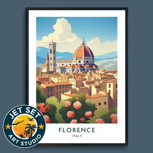 Florence Italy Travel Print Poster Wall Art Framed Unframed Canvas Travel Gift