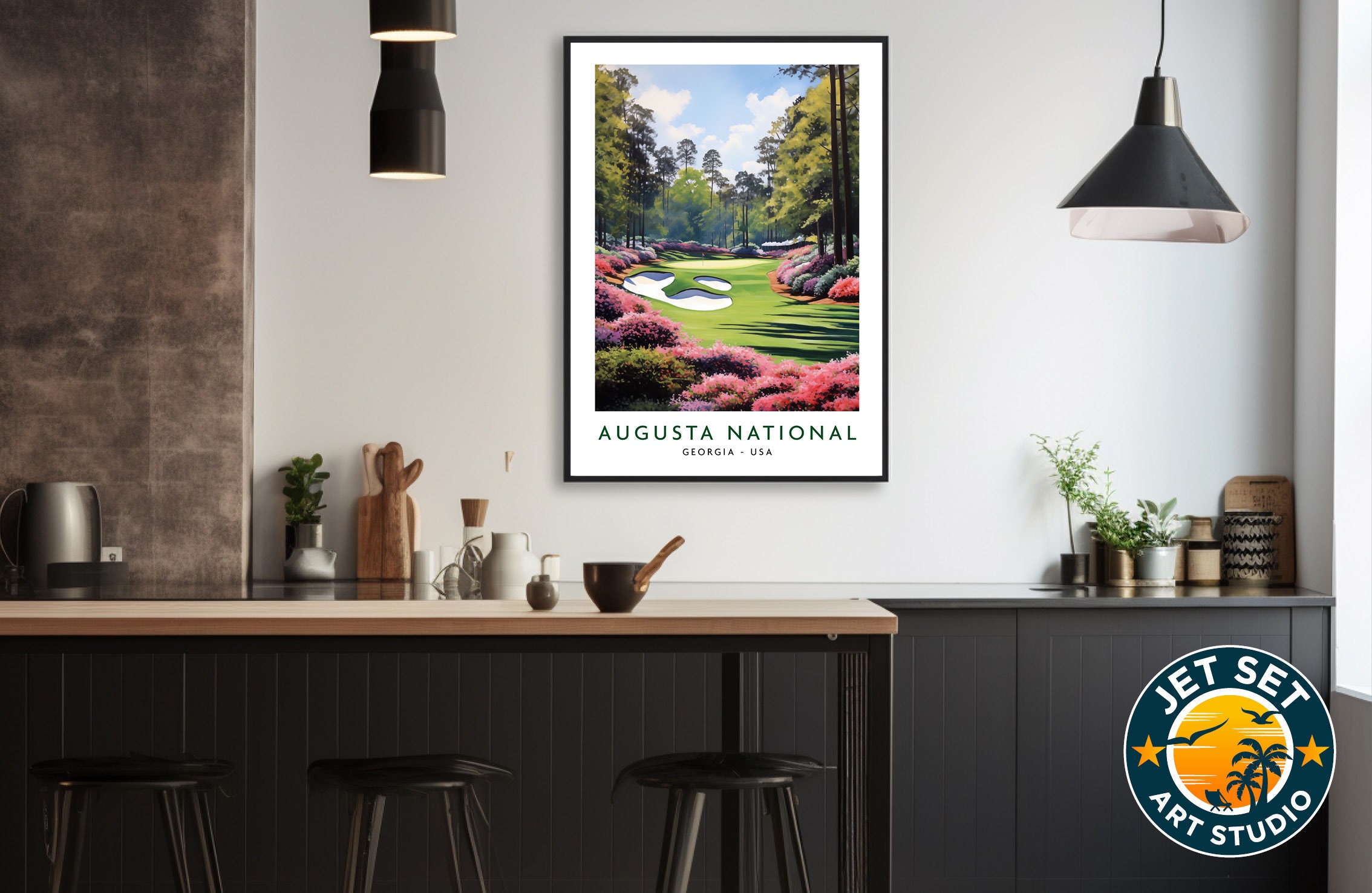 Augusta National Golf Course Poster Print Wall Art Framed Unframed ...