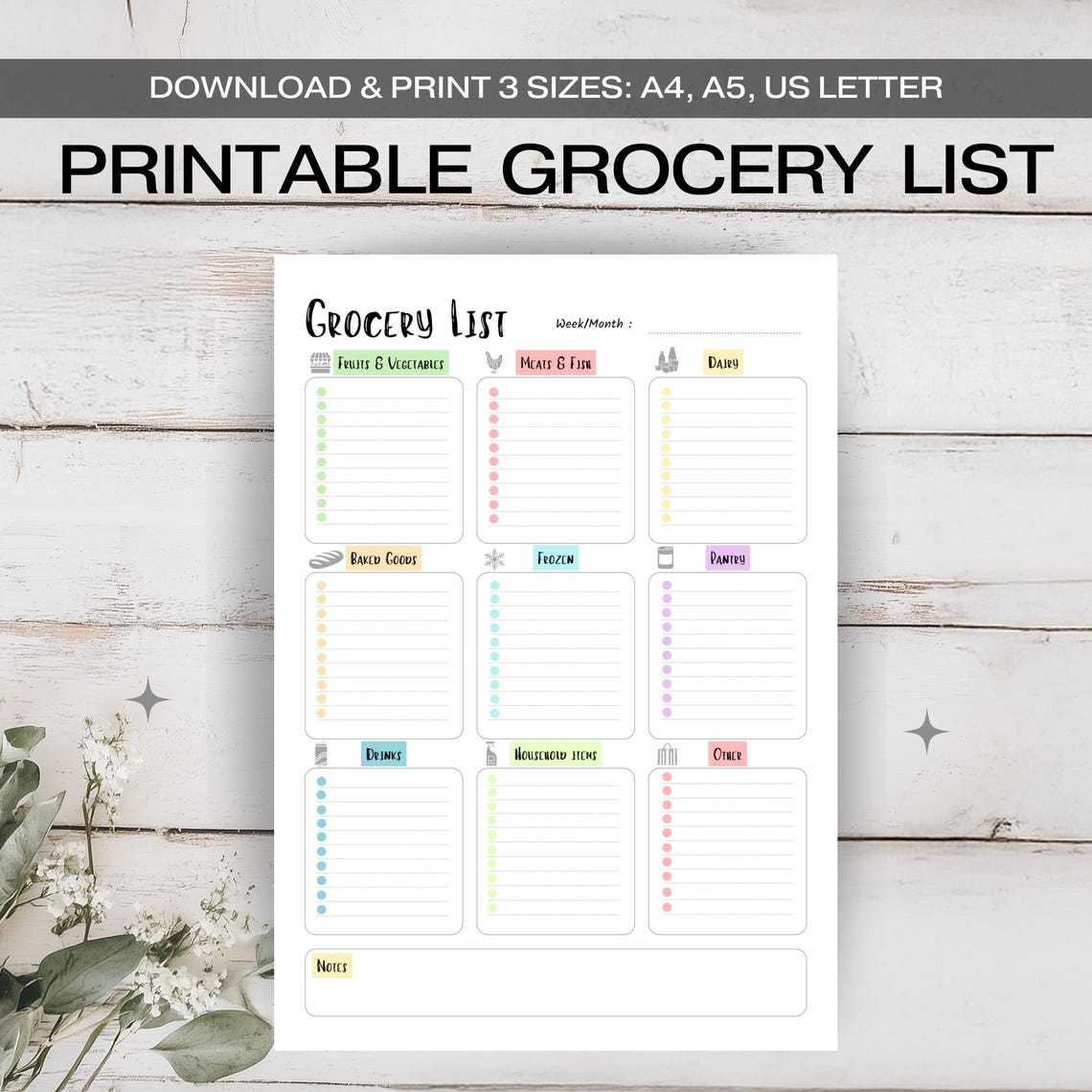 Grocweries List.pdf Printable Grocery Shopping List, Grocery Lists Printable, Printable ...