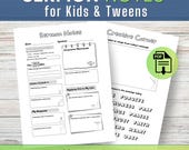 Printable Sermon Notes for Kids & Tweens  | Church Notes Worksheet | Christian Kids Activity – Faith Journal Page