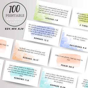 100 Cartões de Versículos Bíblicos para Imprimir, Versículos Bíblicos para Memorizar, Downloads de Versículos Bíblicos, Versículos Bíblicos Diários para Imprimir, Cartões de Escrituras, NVI, ESV, KJV