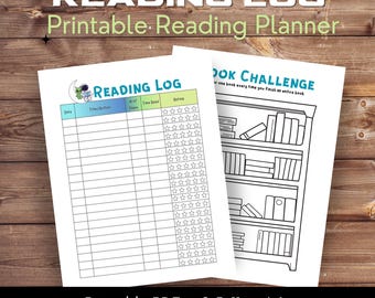 Printable Reading Tracker for Kids | Reading Log Template | Reading List | Book Log Printable | Bookshelf Tracker Coloring Page
