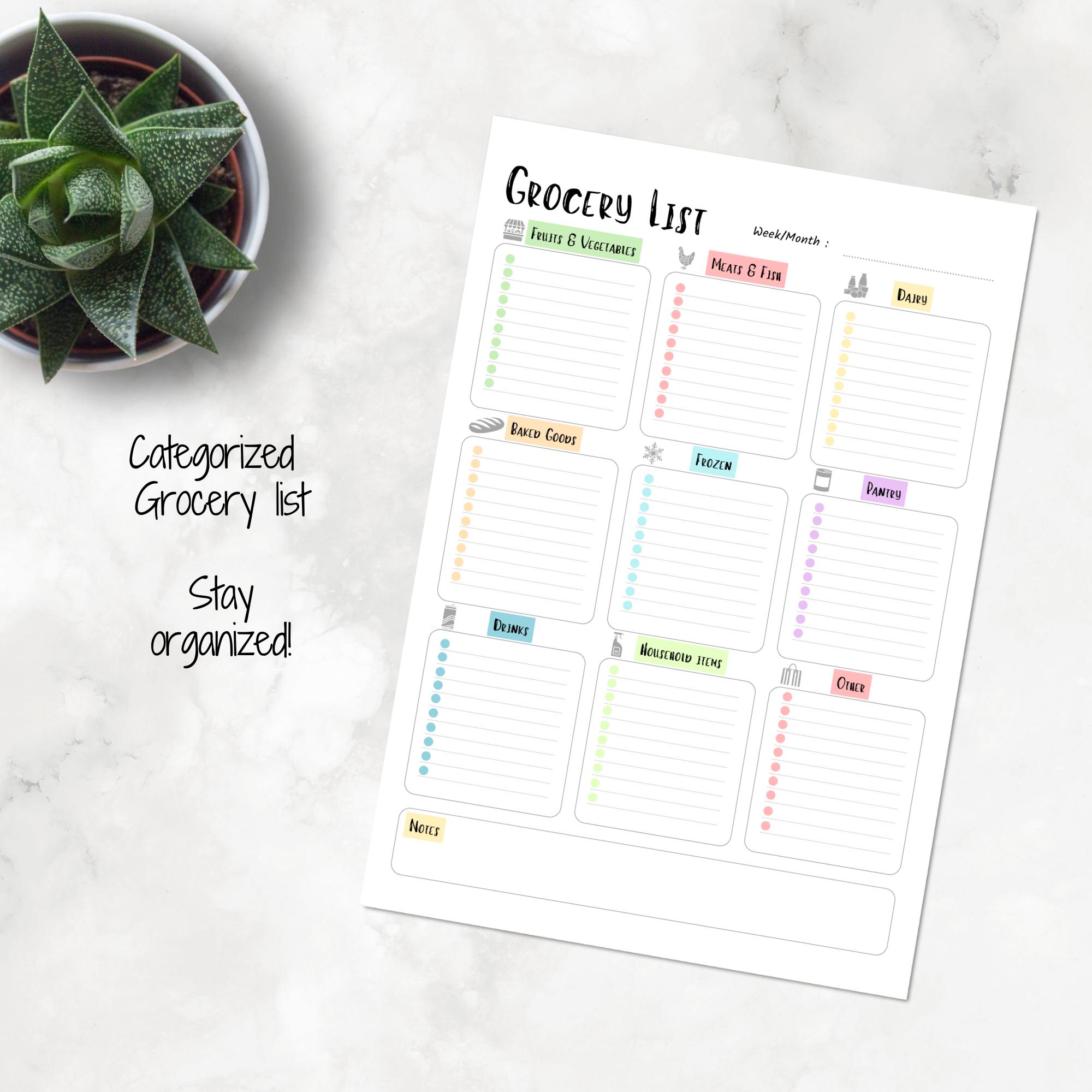 Grocweries List.pdf Printable Grocery Shopping List, Grocery Lists Printable, Printable ...