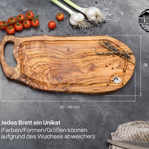 Grill Brett Schneidebrett Personalisiert Olivenholz Grillbrett Gravur Grillen Geschenke Für Männer Geschenk Bild 4