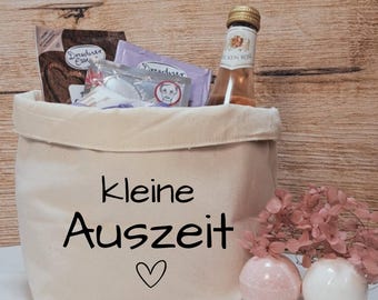 Geschenk für Frauen, Kleine Auszeit Geschenkbox, Wellness Geschenkidee, Entspannungs Geschenk, Spa korb, Geschenk zum Geburtstag