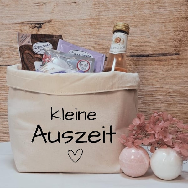 Geschenk für Frauen, Kleine Auszeit Geschenkbox, Wellness Geschenkidee, Entspannungs Geschenk, Spa korb, Geschenk zum Geburtstag