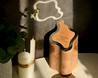 Mini Pet Cremation Urn | Custom Wooden Ashes Box | Pet Memorial Keepsake