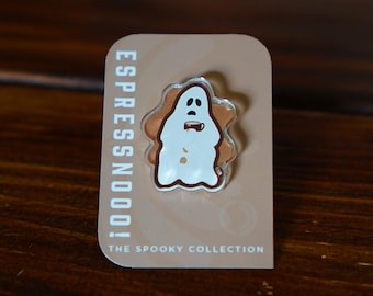 Espressnooo Ghost Acrylic Pin