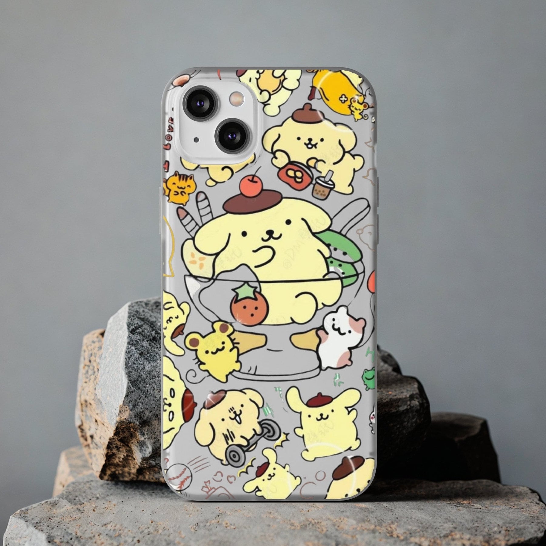 Cute Pompompurin Flexi Cases, Sanrio Characters, Cute Kawaii