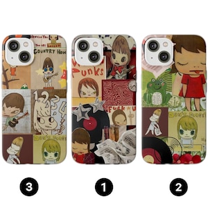 Yoshitomo Nara Flexi Cases,iPhone14,13,12,11,X,XR,XS,Mini,Max,7,8(Plus, Pro), Samsung Galaxy S23,S22,S21,S10,S10E (Ultra,Plus)