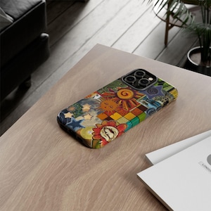 Retro Whimsy Artistic Collage Phone Cases, Star Phone Case, Aesthetic Cover, Abstract Funky Designs, Samsung Galaxy s25,iPhone 16 Cases image 13