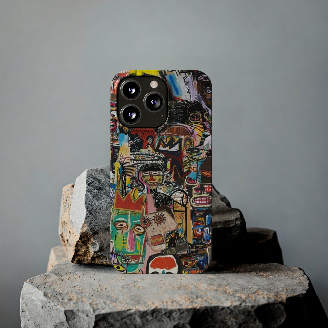 Jean Michel Basquiat Slim Phone Cases, Basquiat Art Phone Case Abstract