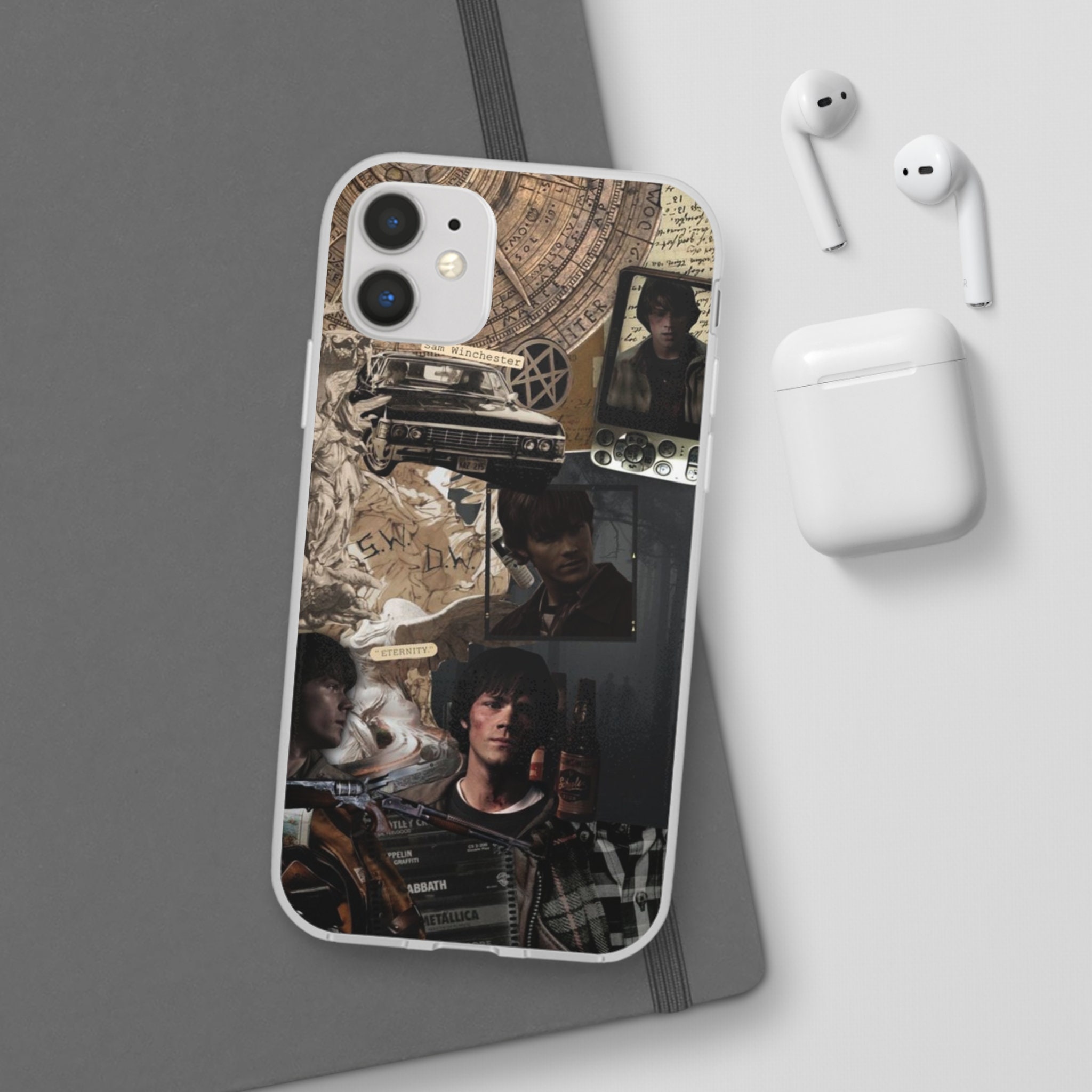 Supernatural Phone Cases, Collage, Mood Board Winchester Brothers Movie Fan iPhone Cases