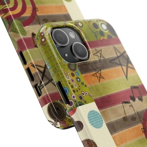 Retro Whimsy Artistic Collage Phone Cases, Star Phone Case, Aesthetic Cover, Abstract Funky Designs, Samsung Galaxy s25,iPhone 16 Cases image 12
