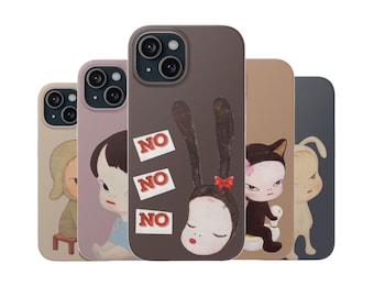 Yoshitomo Nara Aesthetic Flexi Cases, Yoshitomo Nara Gifts, Yoshitomo iphone Cases, Samsung 22 Case, iphone 15 Aesthetic case, Yoshimoto