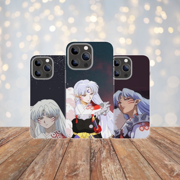 Inuyasha Anime Sesshomaru Funda de teléfono, Funda de anime japonés, Funda iPhone Samsung, Funda de anime japonés, Regalos de anime