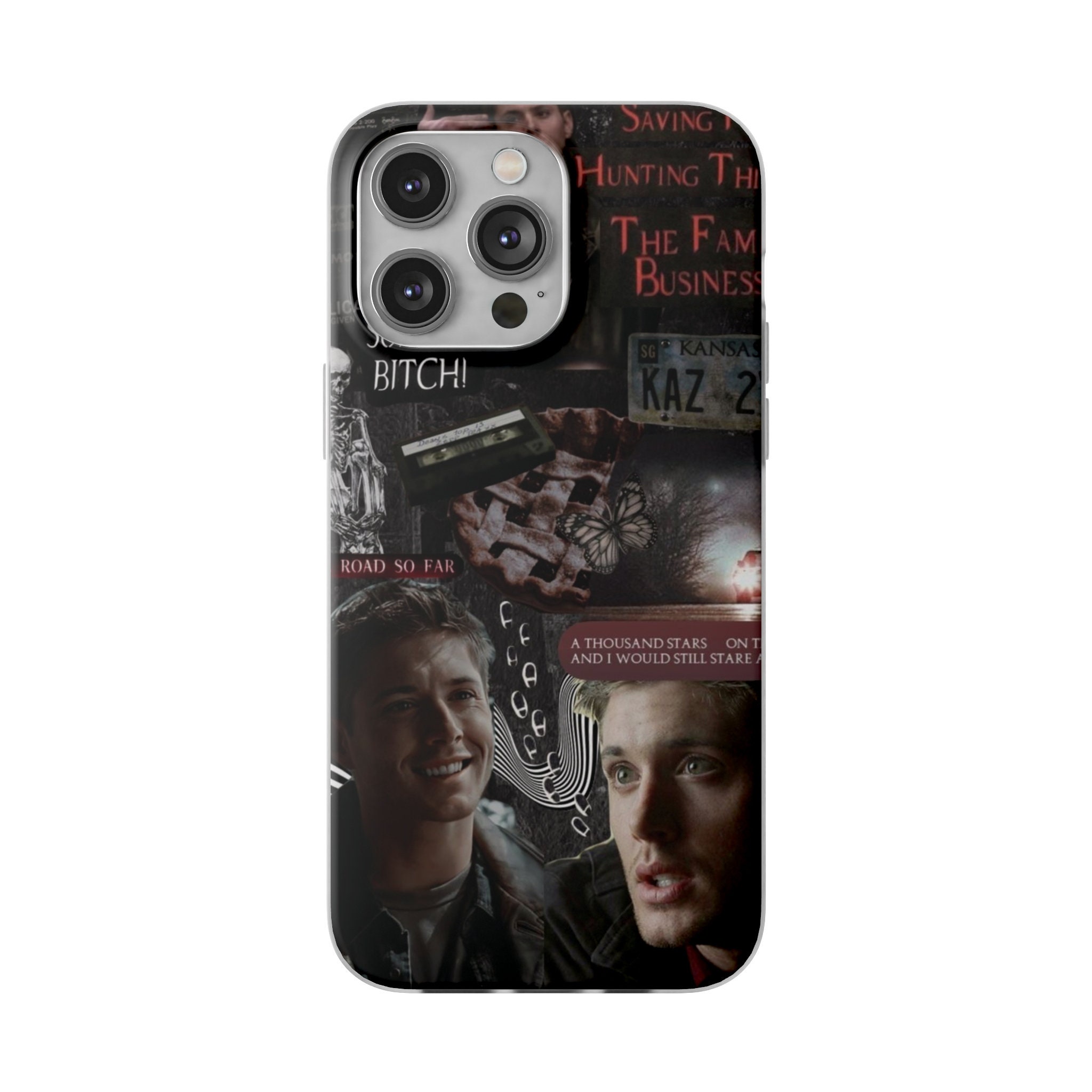 Discover Supernatural Gifts Collage Mood Board Sam Dean Winchester Drama Fantasy Movie Fan iPhone Case