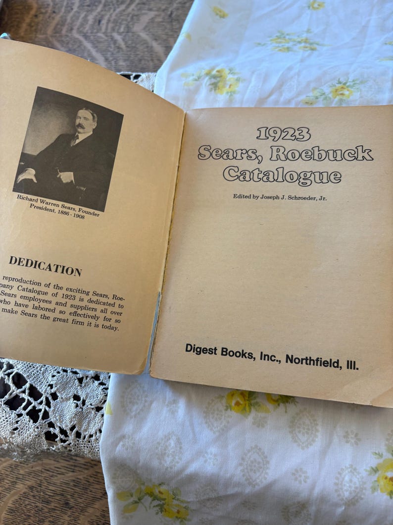 RARE Vintage 1923 Sears Roebuck Catalogue Etsy