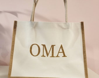 Shopper Einkaufstasche Oma Mama Est personalisiert Tragetasche Muttertag