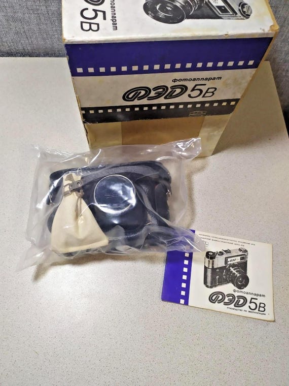 NOS FED 5b soviet rangefinder camera brand new factory sealed bag box manua